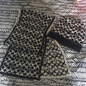 Brand New Coach Toboggan & Matching Scarf